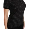 Dolce & Gabbana Women's Elegant Black Dotted Polo Shirt
