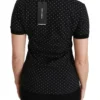 Dolce & Gabbana Women's Elegant Black Dotted Polo Shirt