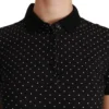 Dolce & Gabbana Women's Elegant Black Dotted Polo Shirt