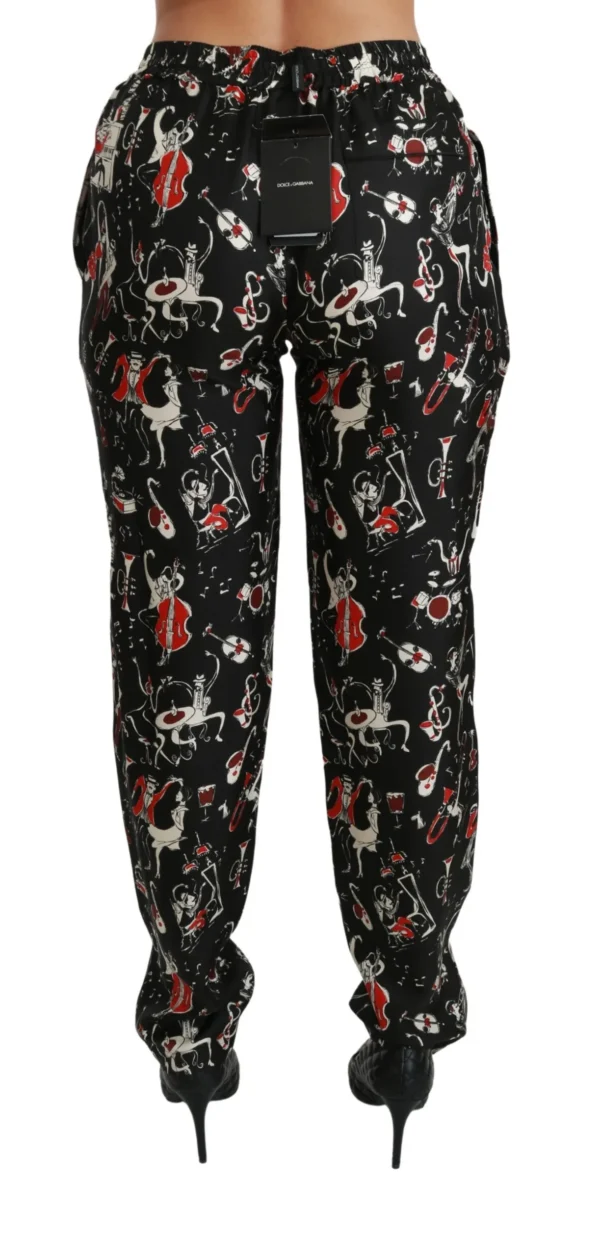 Dolce & Gabbana Women's Sleek Silk Slim-Fit Mid-Waist Pants