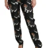 Dolce & Gabbana Women's Elegant Silk Puppy Dog Print Pants