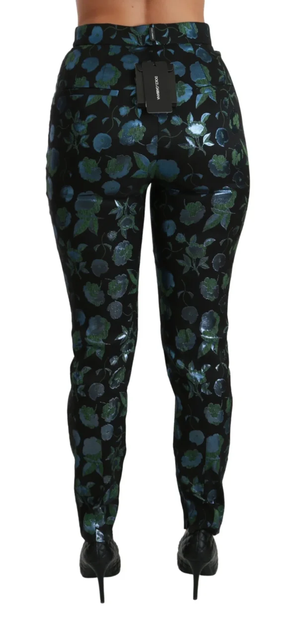 Dolce & Gabbana Women's Floral High Waist Skinny Trousers