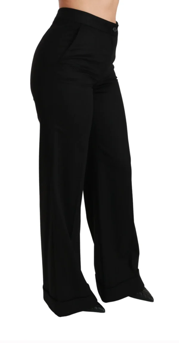Dolce & Gabbana Women's Elegant High Waist Flared Cashmere Pants