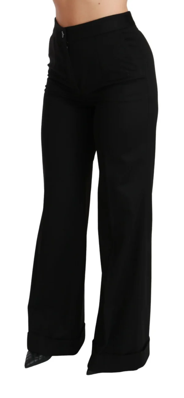 Dolce & Gabbana Women's Elegant High Waist Flared Cashmere Pants