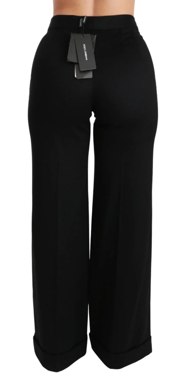 Dolce & Gabbana Women's Elegant High Waist Flared Cashmere Pants