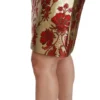 Dolce & Gabbana Women's Opulent Gold Floral Jacquard Skirt