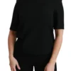 Dolce & Gabbana Women's Elegant Black Stretch Blouse Top