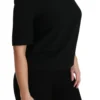 Dolce & Gabbana Women's Elegant Black Stretch Blouse Top
