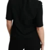 Dolce & Gabbana Women's Elegant Black Stretch Blouse Top