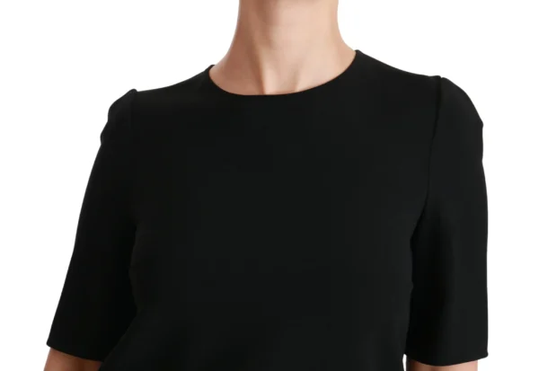 Dolce & Gabbana Women's Elegant Black Stretch Blouse Top