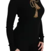 Dolce & Gabbana Women's Elegant Virgin Wool Gold Tassel Sweater