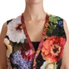 Dolce & Gabbana Women's Multicolor Brocade Floral Sleeveless Vest