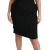 Dolce & Gabbana Women's Elegant Knee-Length Sheath Dress in Black