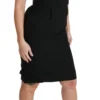 Dolce & Gabbana Women's Elegant Knee-Length Sheath Dress in Black
