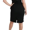 Dolce & Gabbana Women's Elegant Knee-Length Sheath Dress in Black