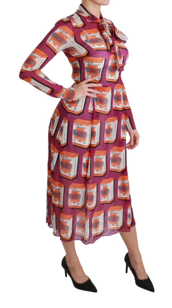 Dolce & Gabbana Women's Elegant Bellezza Print Silk Maxi Dress