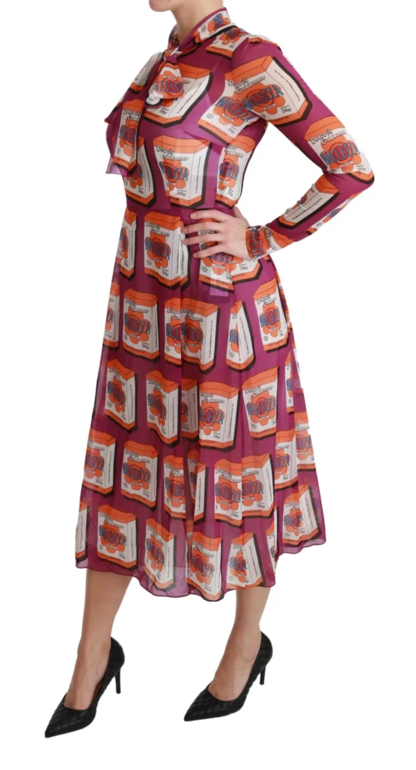 Dolce & Gabbana Women's Elegant Bellezza Print Silk Maxi Dress