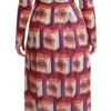 Dolce & Gabbana Women's Elegant Bellezza Print Silk Maxi Dress