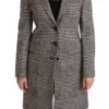Dolce & Gabbana Women's Elegant Multicolor Checked Knee-Length Jacket Coat