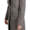 Dolce & Gabbana Women's Elegant Multicolor Checked Knee-Length Jacket Coat