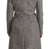Dolce & Gabbana Women's Elegant Multicolor Checked Knee-Length Jacket Coat