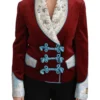 Dolce & Gabbana Women's Opulent Red Baroque Detail Blazer