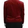 Dolce & Gabbana Women's Opulent Red Baroque Detail Blazer