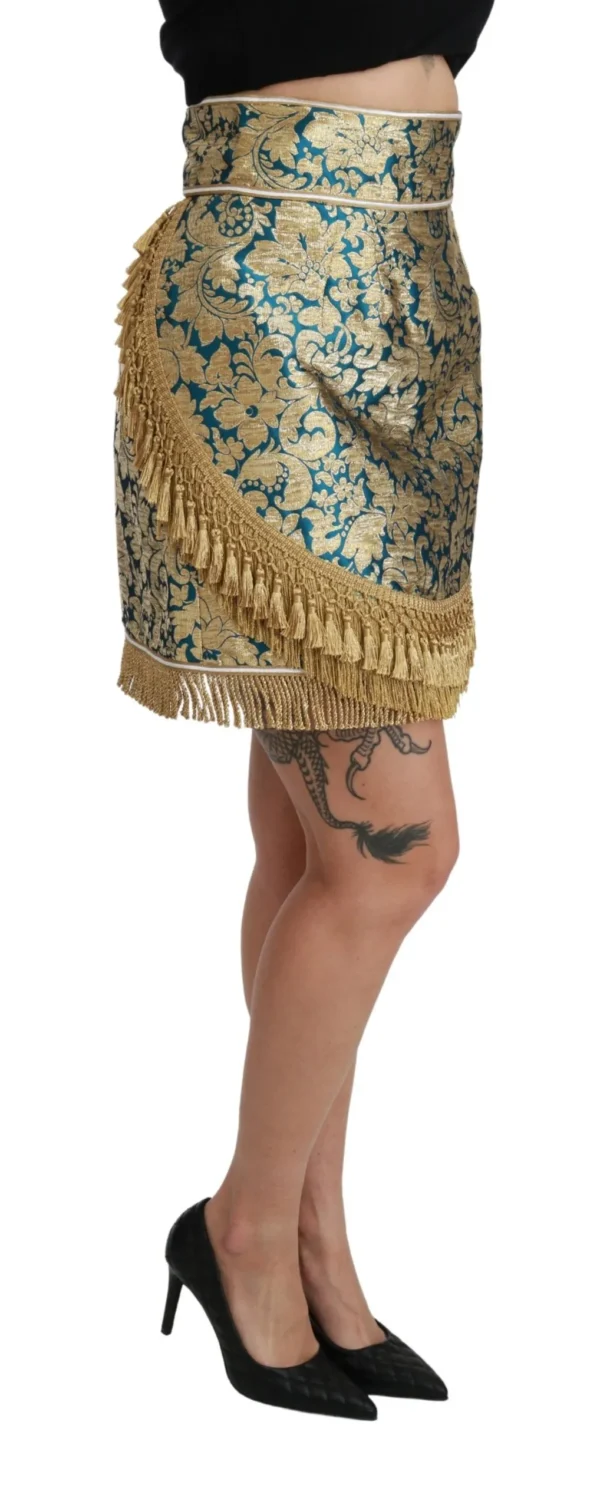 Dolce & Gabbana Women's Elevate Your Wardrobe with Our Exquisite Gold Skirt
