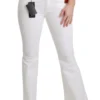 Dolce & Gabbana Women's Chic Flared Mid Waist Embroidered Pants