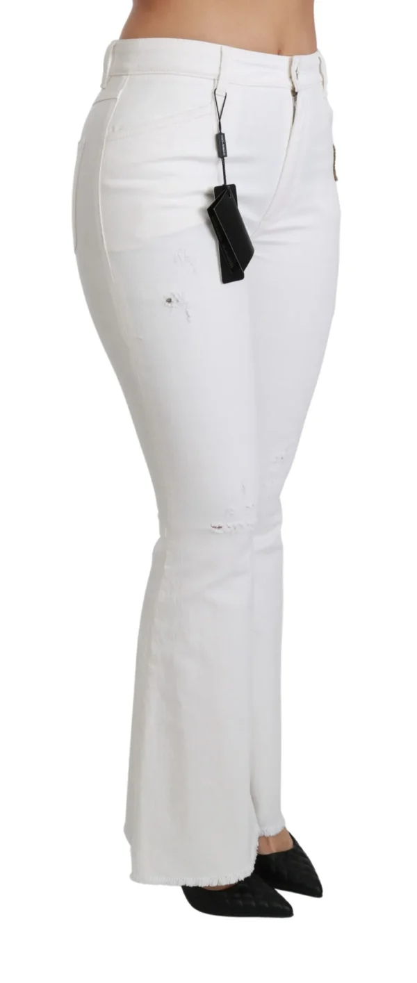 Dolce & Gabbana Women's Chic Flared Mid Waist Embroidered Pants