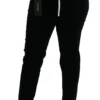 Dolce & Gabbana Women's Chic Mid Waist Skinny Corduroy Jeans