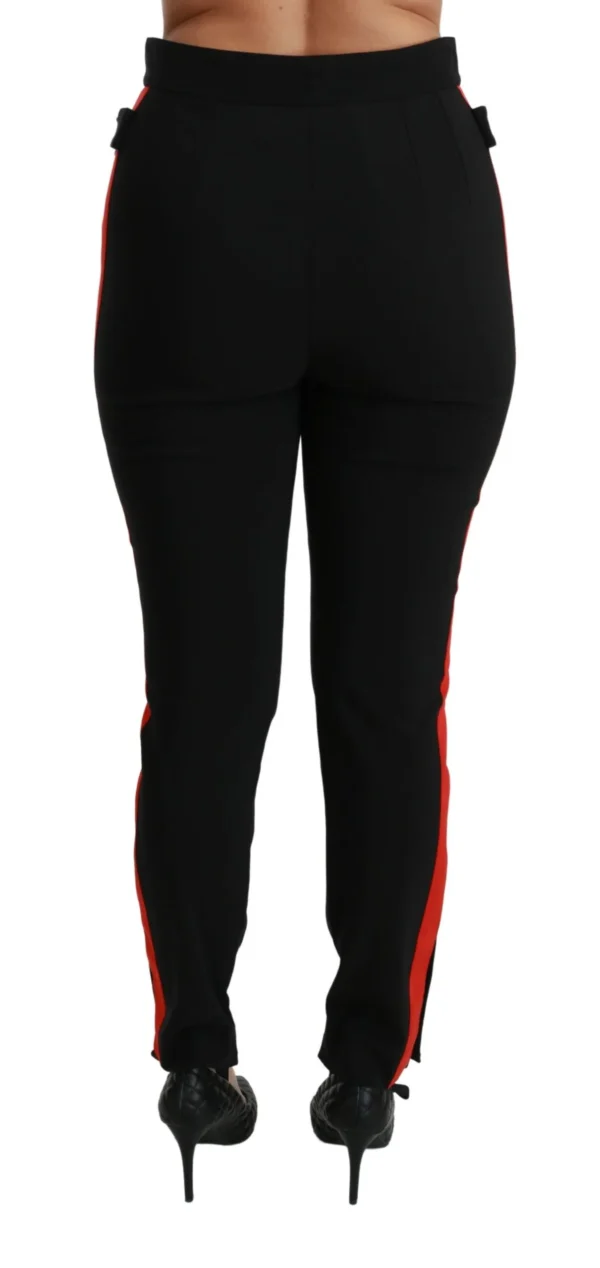 Dolce & Gabbana Women's Chic High Waist Skinny Pants in Black
