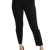 Dolce & Gabbana Women's Gold Leopard Jacquard High Waist Pants
