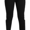 Dolce & Gabbana Women's Gold Leopard Jacquard High Waist Pants