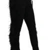 Dolce & Gabbana Women's Elegant High Waist Wool Blend Pants