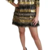 Dolce & Gabbana Women's Elegant Sheath Mini Leopard Dress