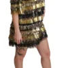 Dolce & Gabbana Women's Elegant Sheath Mini Leopard Dress