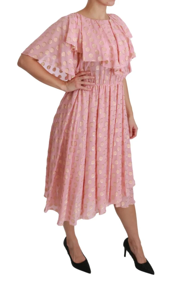 Dolce & Gabbana Women's Elegant Pleated Midi A-Line Dress