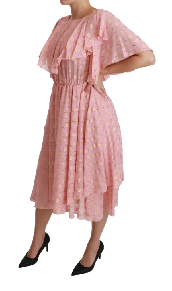 Dolce & Gabbana Women's Elegant Pleated Midi A-Line Dress