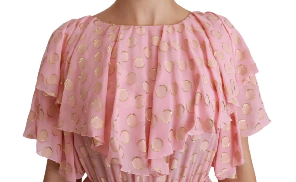 Dolce & Gabbana Women's Elegant Pleated Midi A-Line Dress