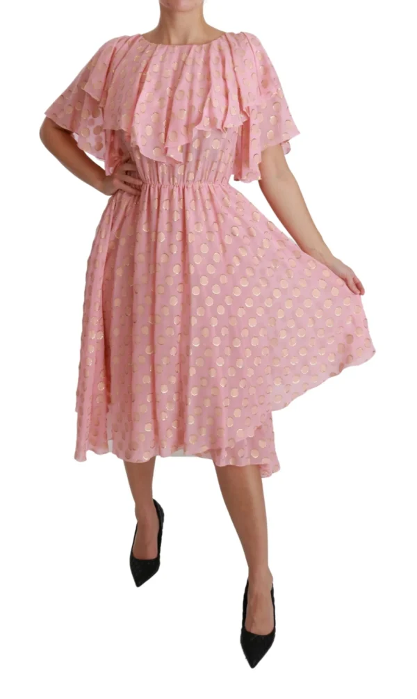Dolce & Gabbana Women's Elegant Pleated Midi A-Line Dress