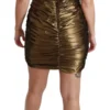 Dolce & Gabbana Women's Bronze Bodycon Sheath Mini Dress