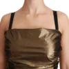 Dolce & Gabbana Women's Bronze Bodycon Sheath Mini Dress
