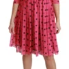 Dolce & Gabbana Women's Elegant Polka Dot A-Line Knee Length Dress