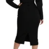 Dolce & Gabbana Women's Elegant Black Bodycon Sheath Midi Dress