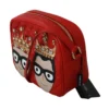 Dolce & Gabbana Women's Elegant Red Leather Crossbody Glam Bag