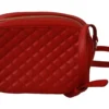 Dolce & Gabbana Women's Elegant Red Leather Crossbody Glam Bag