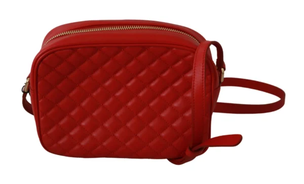 Dolce & Gabbana Women's Elegant Red Leather Crossbody Glam Bag