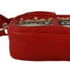 Dolce & Gabbana Women's Elegant Red Leather Crossbody Glam Bag