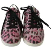 Dolce & Gabbana Women's Multicolor Crocodile Leather Sneakers
